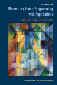 Elementary Linear Programming with Applications_cover