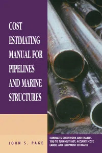 Cost Estimating Manual for Pipelines and Marine Structures_cover