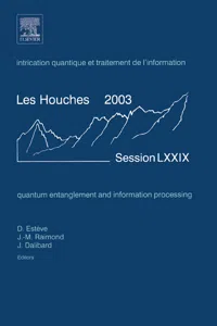 Quantum Entanglement and Information Processing_cover