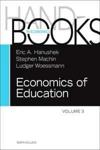 Handbook of the Economics of Education_cover