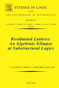 Residuated Lattices: An Algebraic Glimpse at Substructural Logics_cover