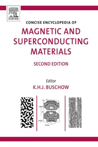 Concise Encyclopedia of Magnetic and Superconducting Materials_cover