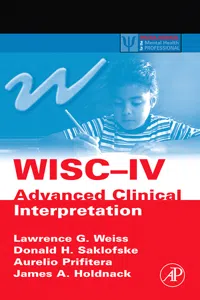 WISC-IV Advanced Clinical Interpretation_cover