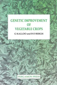 Genetic Improvement of Vegetable Crops_cover