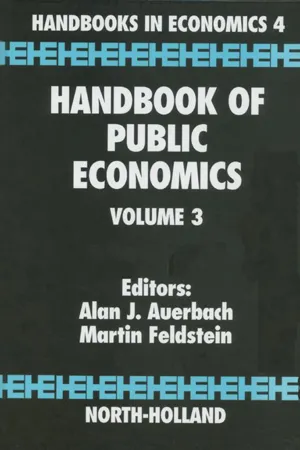 Handbook of Public Economics