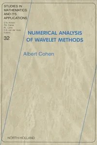 Numerical Analysis of Wavelet Methods_cover