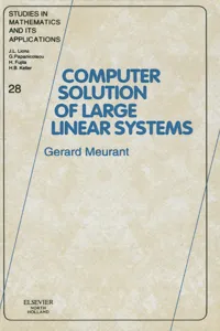 Computer Solution of Large Linear Systems_cover