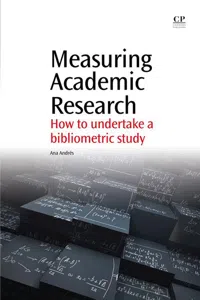 Measuring Academic Research_cover