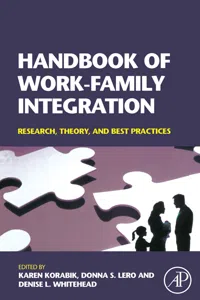 Handbook of Work-Family Integration_cover