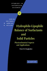 Hydrophile - Lipophile Balance of Surfactants and Solid Particles_cover