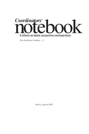 Coordinators' notebook