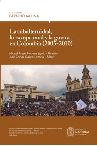 La subalternidad, lo excepcional y la guerra en Colombia_cover