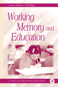Working Memory and Education_cover