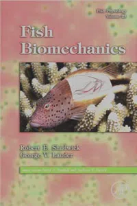 Fish Physiology: Fish Biomechanics_cover