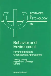 Behavior and Environment_cover