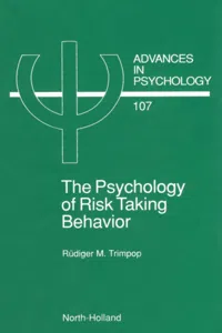 The Psychology of Risk Taking Behavior_cover