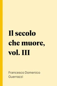 Il secolo che muore, vol. III_cover