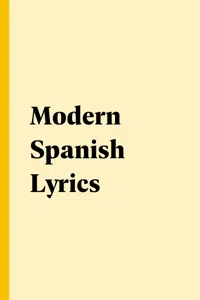 Modern Spanish Lyrics_cover