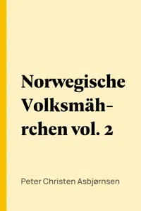 Norwegische Volksmährchen vol. 2_cover