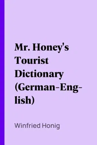 Mr. Honey's Tourist Dictionary_cover