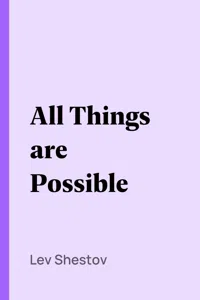 All Things are Possible_cover