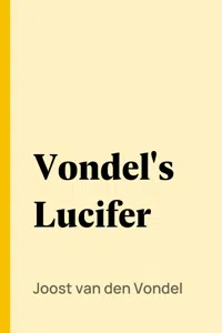 Vondel's Lucifer_cover