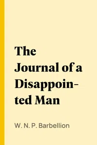 The Journal of a Disappointed Man_cover