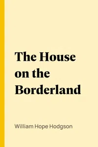 The House on the Borderland_cover