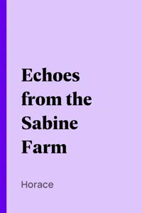 Echoes from the Sabine Farm_cover