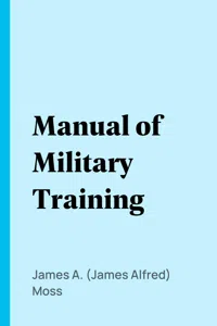 Manual of Military Training_cover