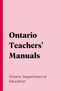 Ontario Teachers' Manuals_cover