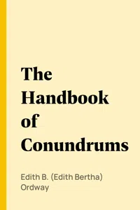 The Handbook of Conundrums_cover