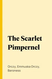 The Scarlet Pimpernel_cover