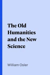 The Old Humanities and the New Science_cover