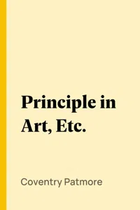 Principle in Art, Etc._cover