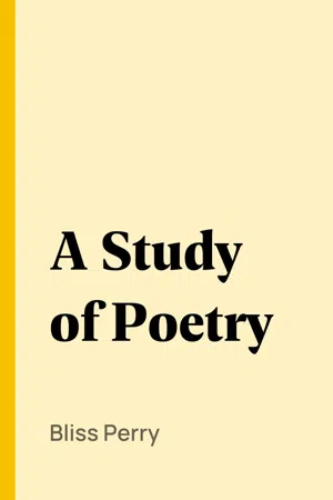 A Study of Poetry