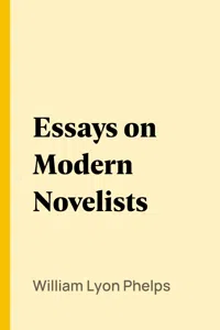 Essays on Modern Novelists_cover