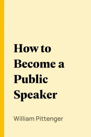 How to Become a Public Speaker