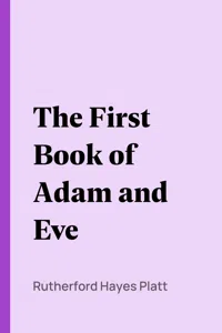 The First Book of Adam and Eve_cover