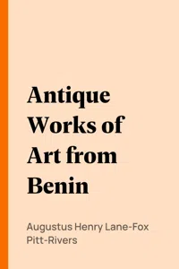 Antique Works of Art from Benin_cover