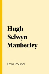 Hugh Selwyn Mauberley_cover