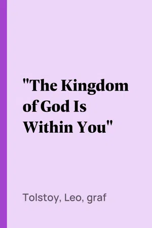 "The Kingdom of God Is Within You"