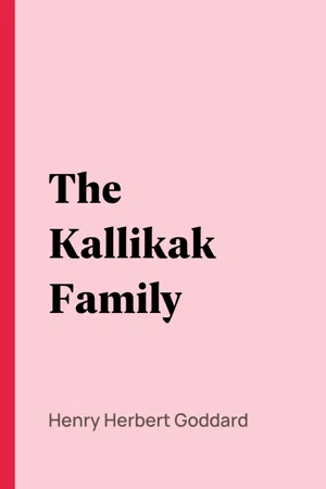 The Kallikak Family