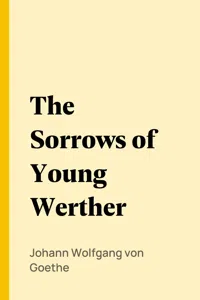 The Sorrows of Young Werther_cover