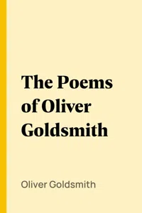 The Poems of Oliver Goldsmith_cover