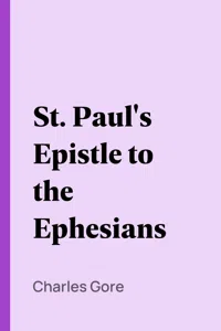 St. Paul's Epistle to the Ephesians_cover