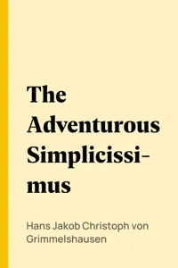 The Adventurous Simplicissimus_cover