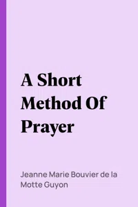 A Short Method Of Prayer_cover