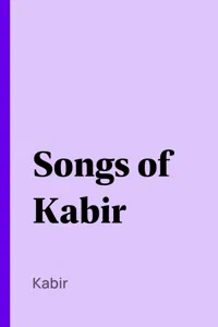 Songs of Kabir_cover