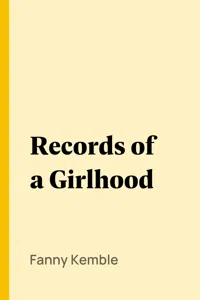 Records of a Girlhood_cover